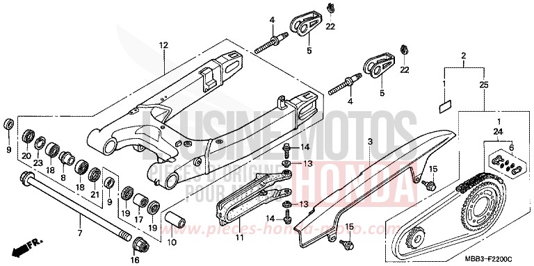 SCHWINGE von VTR "FireStorm" ITALIAN RED (R157) von 2001